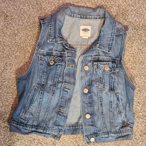 Old navy denim vest
